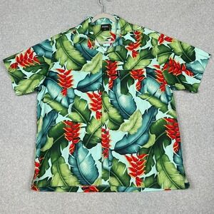 Kai Veikau Shirt Mens 2XL Hawaiian Tropical Aloha Surf Short Sleeve Made In Fiji